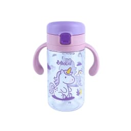 Botella antiderrame con bombilla Unicornio -