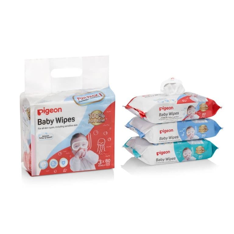 Toallita humeda Pure Water 80 un Pack x 3