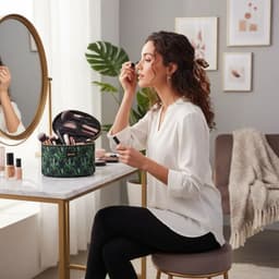 Estuche cosmetiquero Verde oscuro