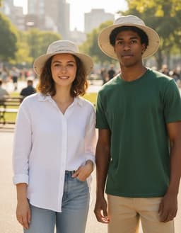 Gorro tipo pescador Unisex Beige Pjack Beige TALLA UNICA