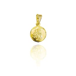 Colgante Medalla San Antonio 11mm Enchapado Oro 18K Dorado TALLA UNICA