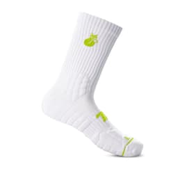 Calcetin Crew D4 Lehinde BlancoAmarillo Tenis Padel Blanco 35-38