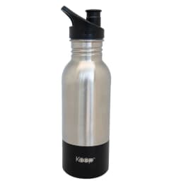 Botella Metalica 600ml Acero Inoxidable Negro - PS