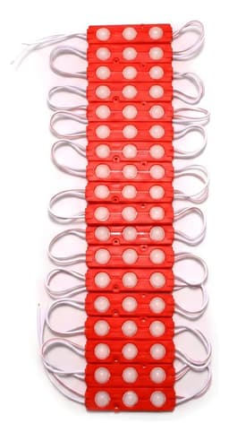 Pack 200 Modulos Led 12v 1.2w 2835 Rojo