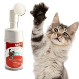 Espuma Limpia Patas Con Cepillo Mascotas Perro Gato 100ml