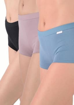 Pack 3x Pantaletas Algodon P314.011-AZU1 Azul S