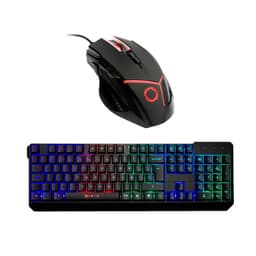 Pack Gamer Mouse Gear + Teclado Strike RGB Negro