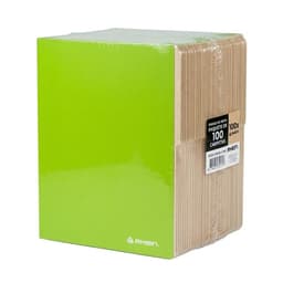 Pack 100 Carpetas Cartulina Oficio Verde Sin Bolsillo