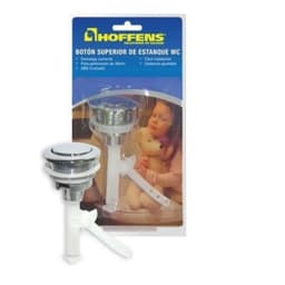 Boton Superior Cromado 38mm Estanque Wc Descarga Tradicional