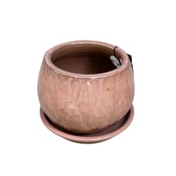 Maceta Victoria 37 Malva con plato