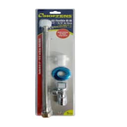 Kit Llave Angular Laton + Flexible Vinilo 35cm Wc