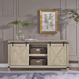 Rack Buffet Para TV 55 Roble Light Grey