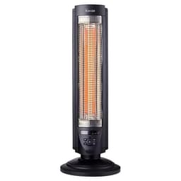 CALEFACTOR CON EFECTO LUMINOSO FIBRA CARBONO KFC-600D NEGRO