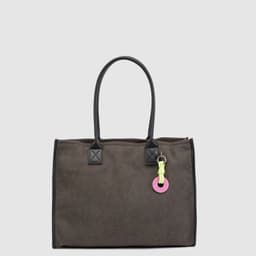 Cartera Tote Suede Brown Essentials Cafe TALLA UNICA