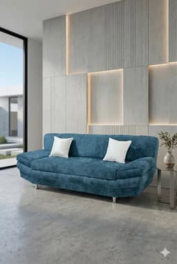 SOFA ITALIA AZUL FELPA Azul denim