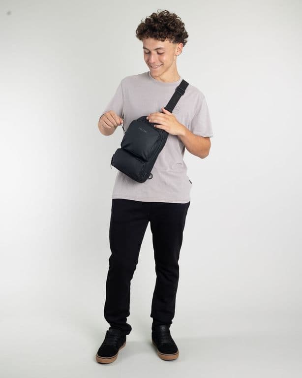Jogger franela sin punos Juvenil Standar Fit Negro Negro 12