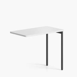 Escritorio Lateral Astro 50x90 Blanco/Gris Form Blanco