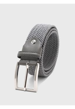 Cinturon Elastico Trenzado Gris Gris 100