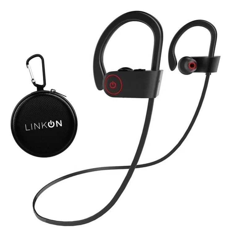 EarsCharge Audifonos Bluetooth Inalambricos Deportivos con Microfono Negro Negro