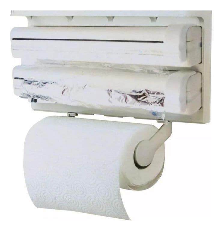 Dispensador Multifuncional Triple Cocina Film Papel