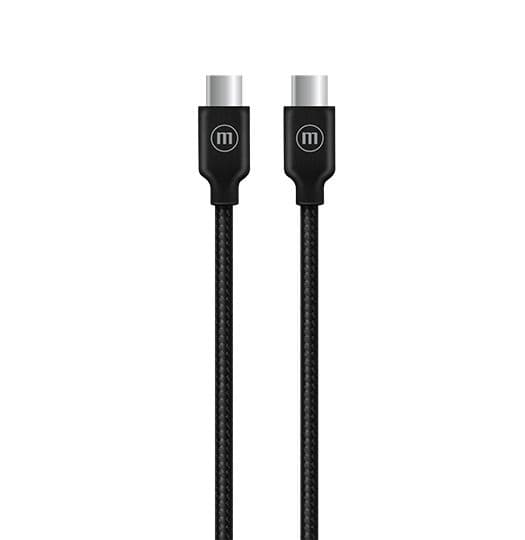 Cable Trenzado USB C a USB C 2 Metros Carga Rapida Negro