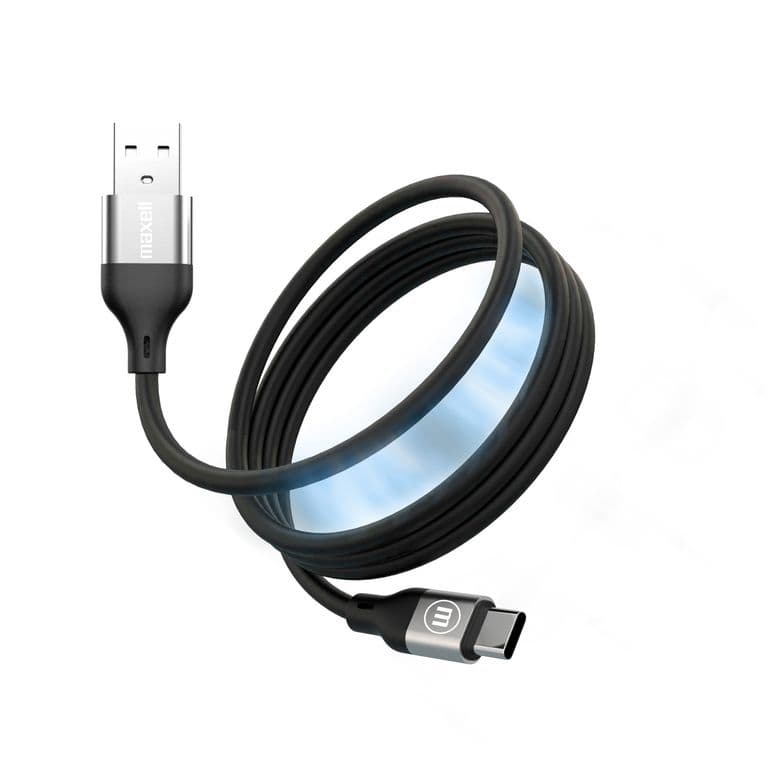 Cable Magnetico 60W USB a USB C 1.2 Metros Carga Rapida Negro