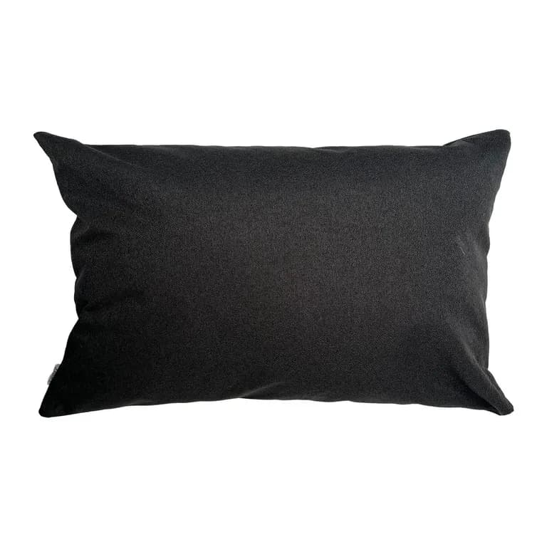 Funda Cojin Decorativo Diseno Lino Negro 80x40