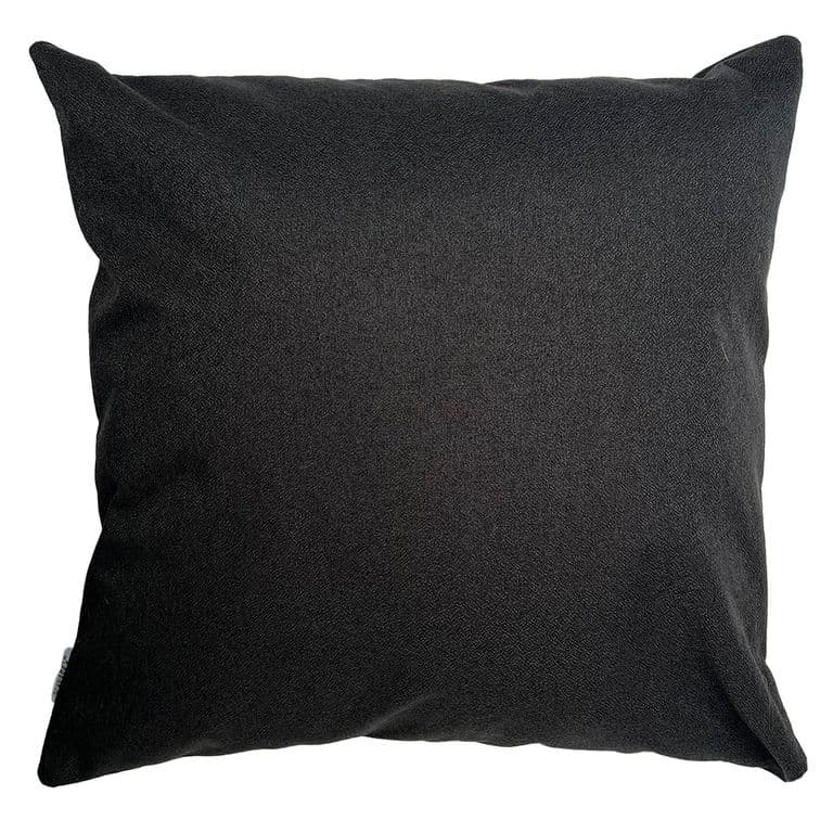 Cojin Decorativo Diseno Lino Negro 60x60 Relleno