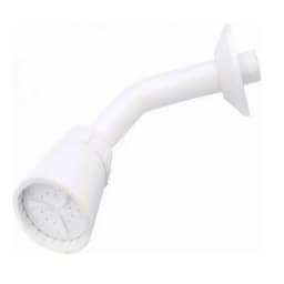Ducha Movil Blanca Polipropileno Chorro Regulable Universal