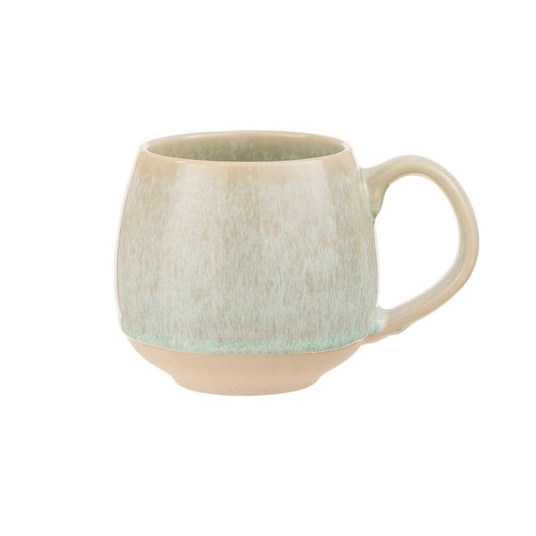 Taza Ceramica Acuarela Verde 360 ml