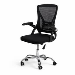 Silla Oficina Ergonomica Negra Mesh Altura Regulable Negro