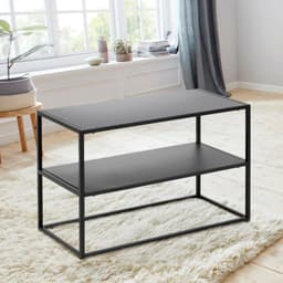 Arrimo Metalico Dunbar Negro 70x33x45 Hecho a Mano