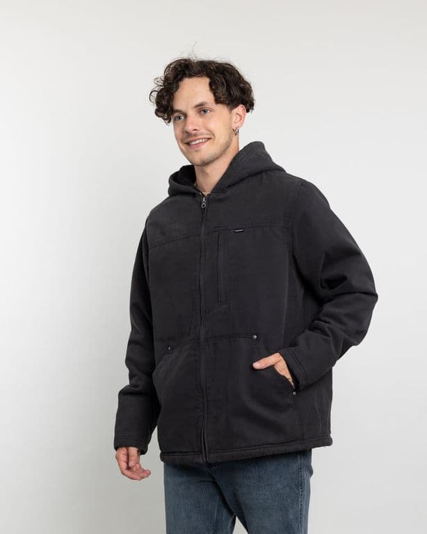Chaqueta Canvas Hombre procesada y forrada Negro Negro S
