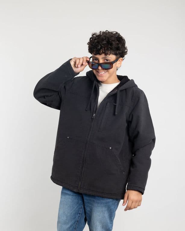 Chaqueta Canvas nino procesada y forrada Negro Negro 12