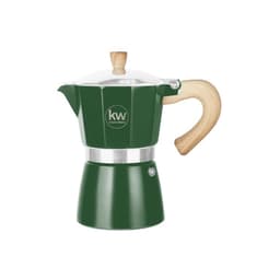 CAFETERA ITALIA ALUMINIO 6 TAZAS 300ML VERDE