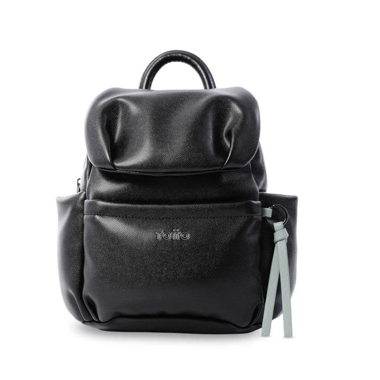 Bolso Pequeno Para Mujer Soul Tipo Mochila Negro/verde Negro S
