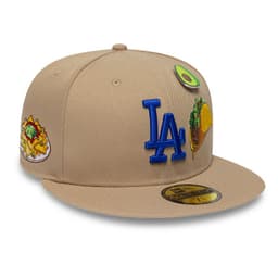 Gorra 59Fifty MLB Los Angeles Dodgers Food Graphic Beige Beige 7 1/4