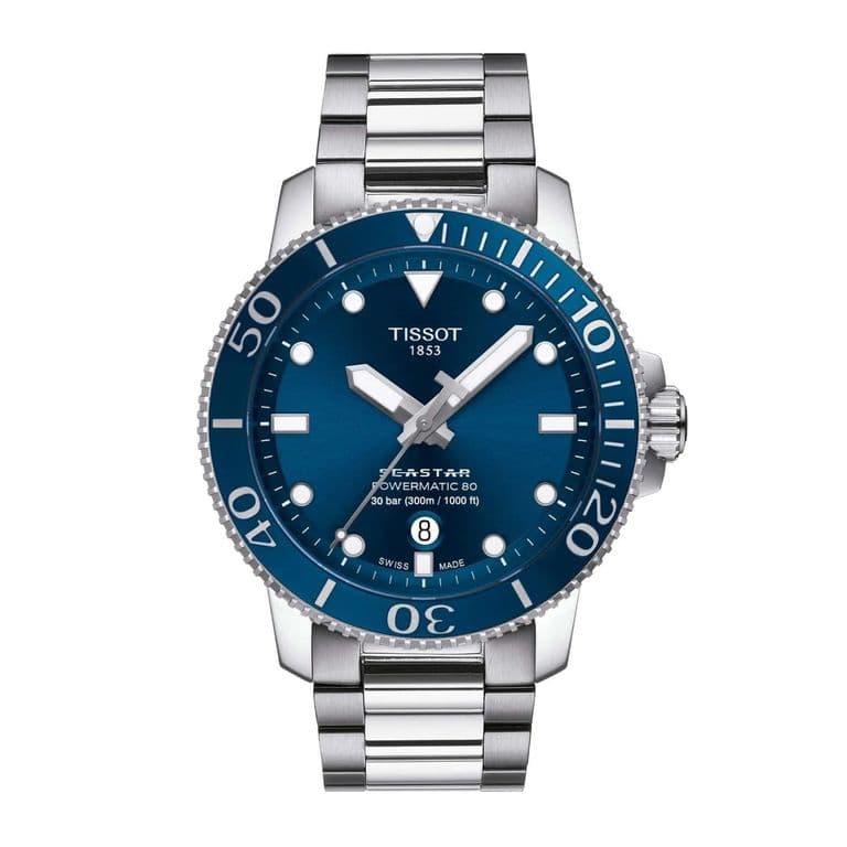 Reloj Seastar 1000 43MM T1204071104103 Azul 43