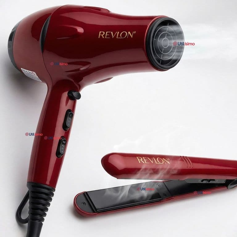 Set Secador y Plancha Alisadora Portatil 2000W