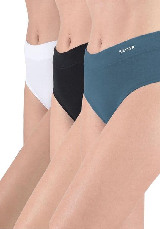 Pack 3X Calzon HI-Leggs Algodon P311.80-VER1 Verde S