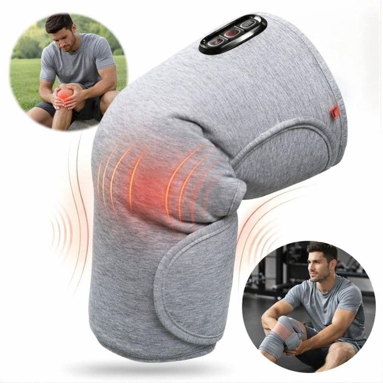 Rodillera Termica Masajeadora Calor Vibracion Alivia Artritis