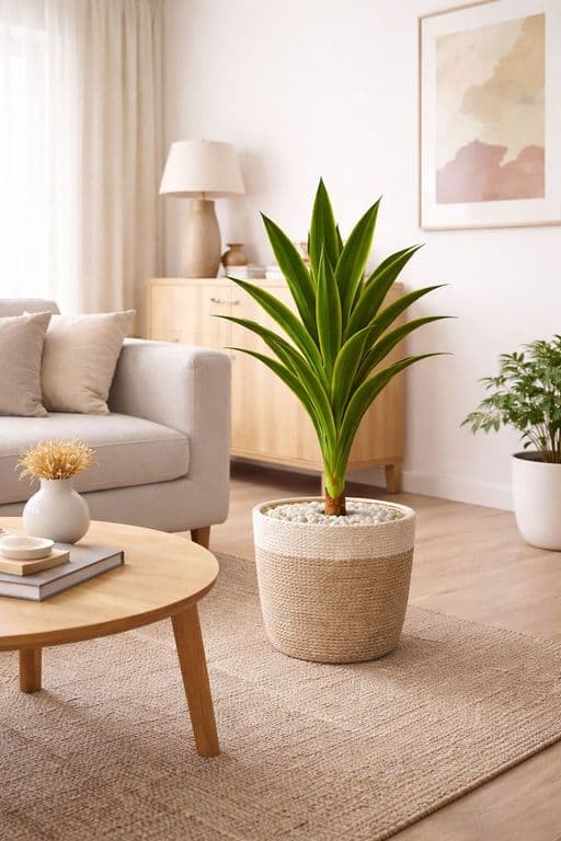 Dracaena Artificial Grande 120 cm Planta Decorativa Interior