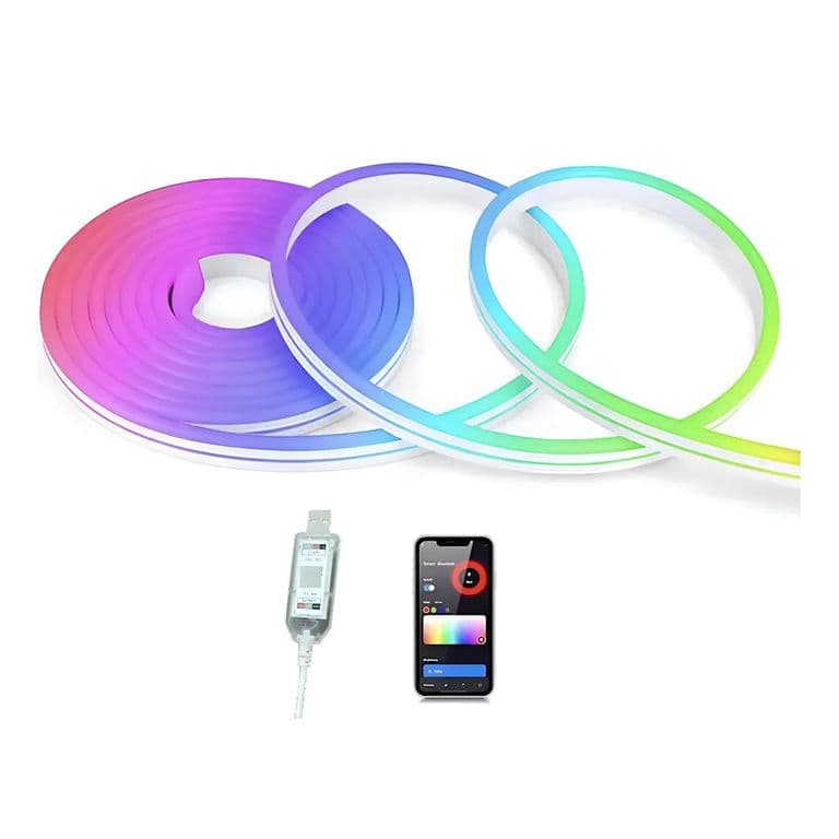 Luces LED RGB WiFi 5 m USB Tira Inteligente Multicolor