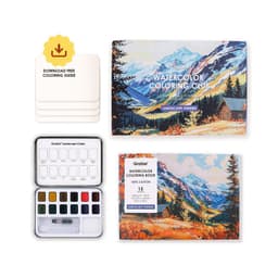 Club Box: Kit de Acuarela + Libro Tematica Paisajes