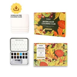 Club Box: Kit de Acuarela + Libro de Tematica Otono