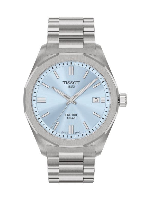 Reloj PRC 100 Solar 39MM Plata Celeste Plateado TALLA UNICA