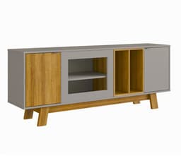 Rack de TV 65 Estilo Nordico Robusto Gris Miel