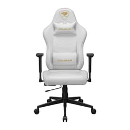 Silla Gamer PRYME White - Cuero PVC Dorado