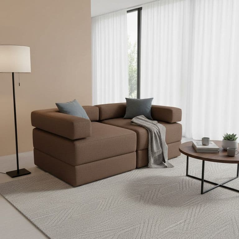SOFA CAMA ARKOS EN LINO Chocolate
