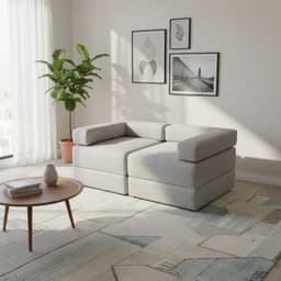 SOFA CAMA ARKOS EN LINO Gris claro